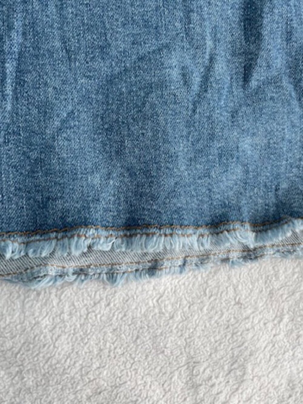 Anthropologie Denim Skirt Zipper Back A line Minimalist Blue Jean Sz 10 8 Medium - Picture 4 of 14
